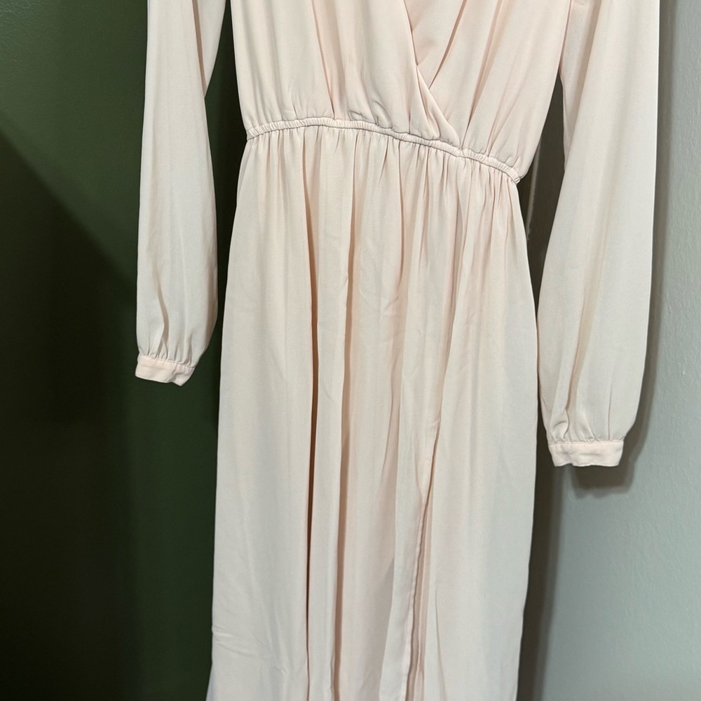 Lulu's Light Pink Long Sleeve Dress